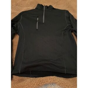 Peter Millar Warmth Women Black Quarter Zip Fleece Pullover Jacket Size M